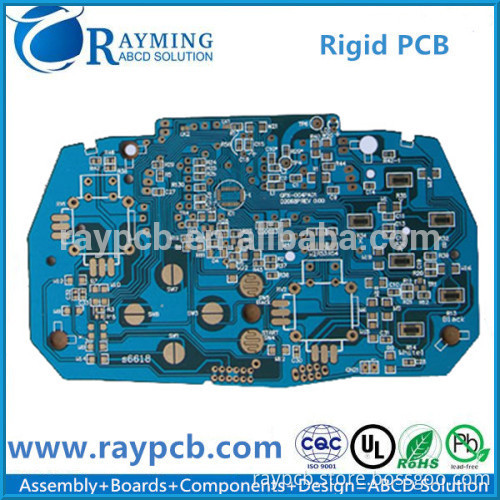 0.2mm Hole Width High Frequency PCB With Blue Soldermask